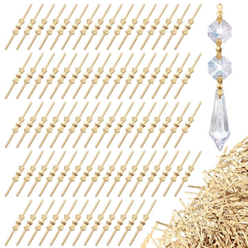 1000 Pcs Bow Tie Crystal Connectors for Chandelier, Gold