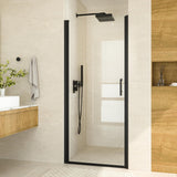 32" W x 72" H Frameless Pivot Shower Door, 1/4" (6mm) Clear SGCC Tempered Glass Shower Door