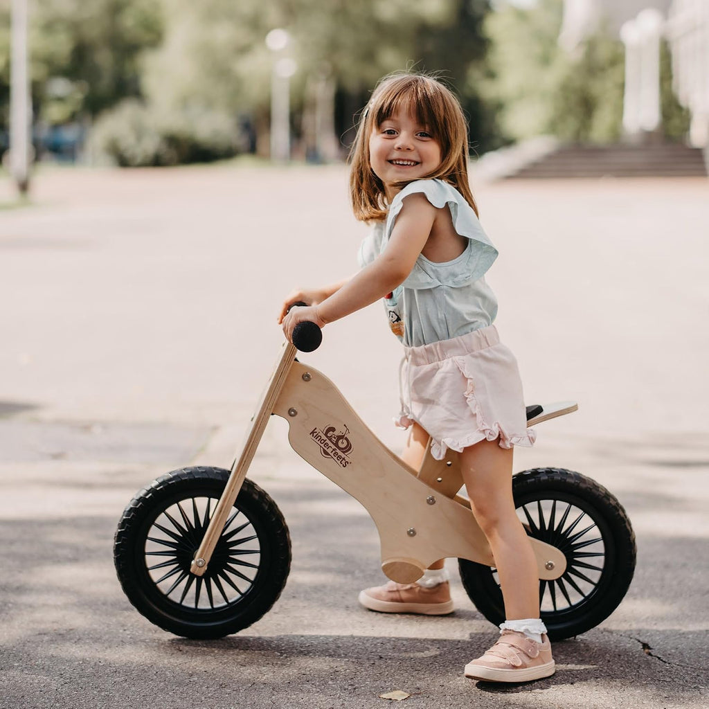 Balance Bike - Wooden Balance Bike | Sustainable and Eco-Friendly | Adjustable Riding Balance Toy for Kids