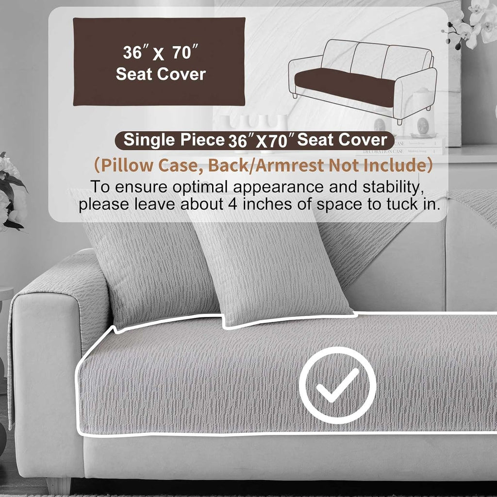 Soft Waterproof Chenille Cover Washable, Non Slip Sectional Sofa Covers for 3 Cushion Couch Sofa L Sharped Sofa