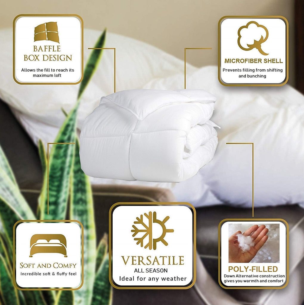 White Down Alternative Comforter Duvet Insert Twin