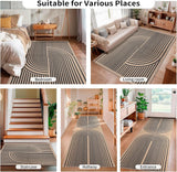 Rainbow Easy Jute Rug 5x7 Large Washable Area Rug