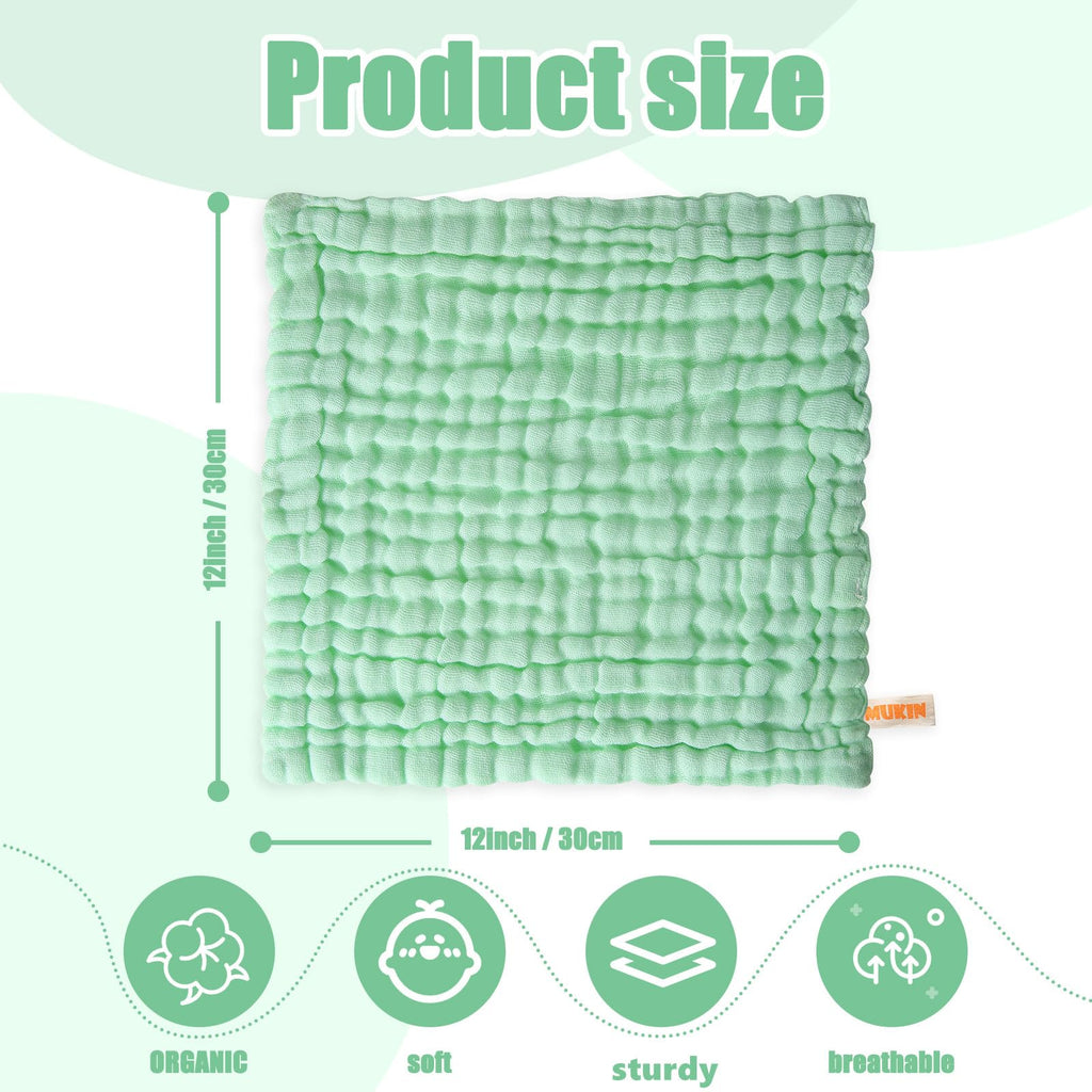 Baby Washcloths - Soft Face Cloths for Newborn, Absorbent Bath Face Towels, Baby Wipes, Burp Cloths or Face Towels