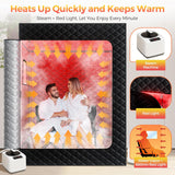 Upgraded 2 Person Sauna, Portable Infrared Sauna with 5-Layer Waterproof, 2 Steamers, 2 Folding Chair