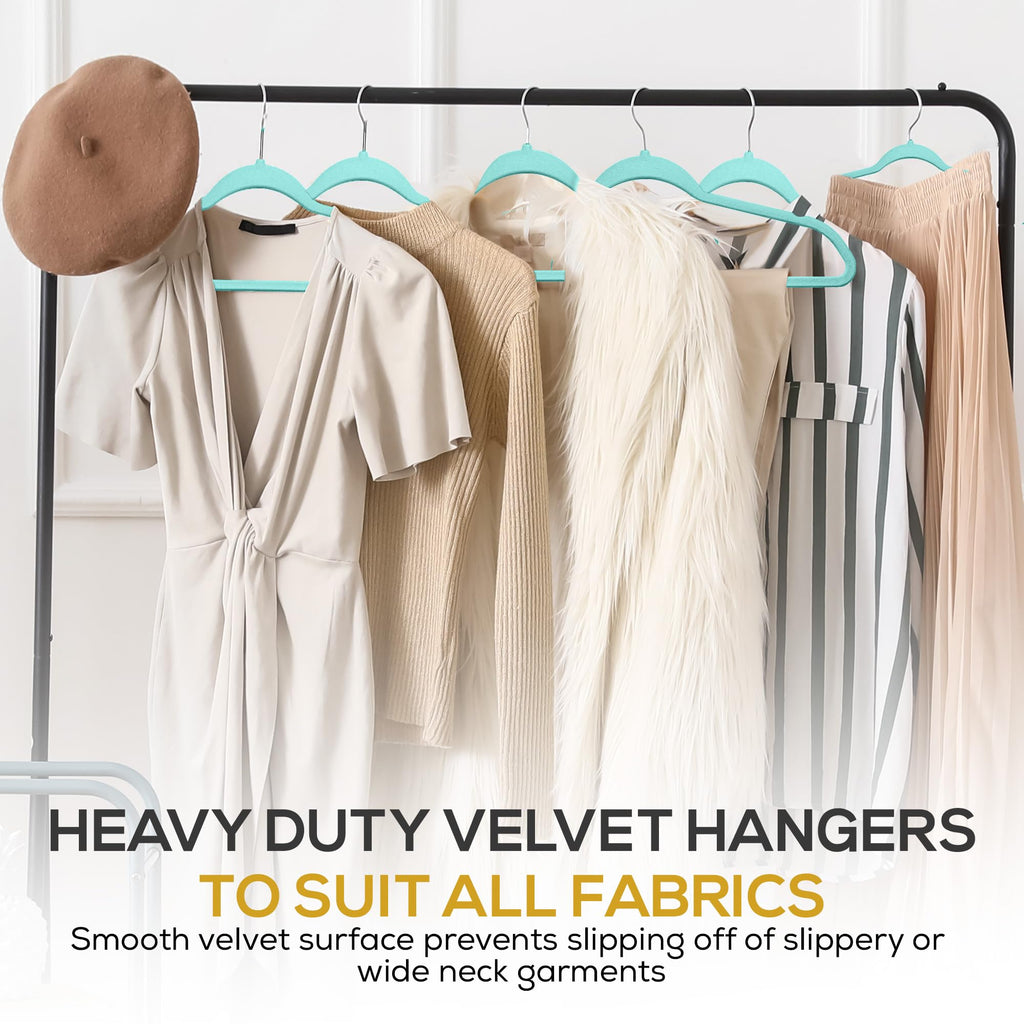 50 Pack New Premium Quality Velvet Hangers Ultra Thin Non Slip Adult Felt Space Saving Hangers for Closet Heavy Duty
