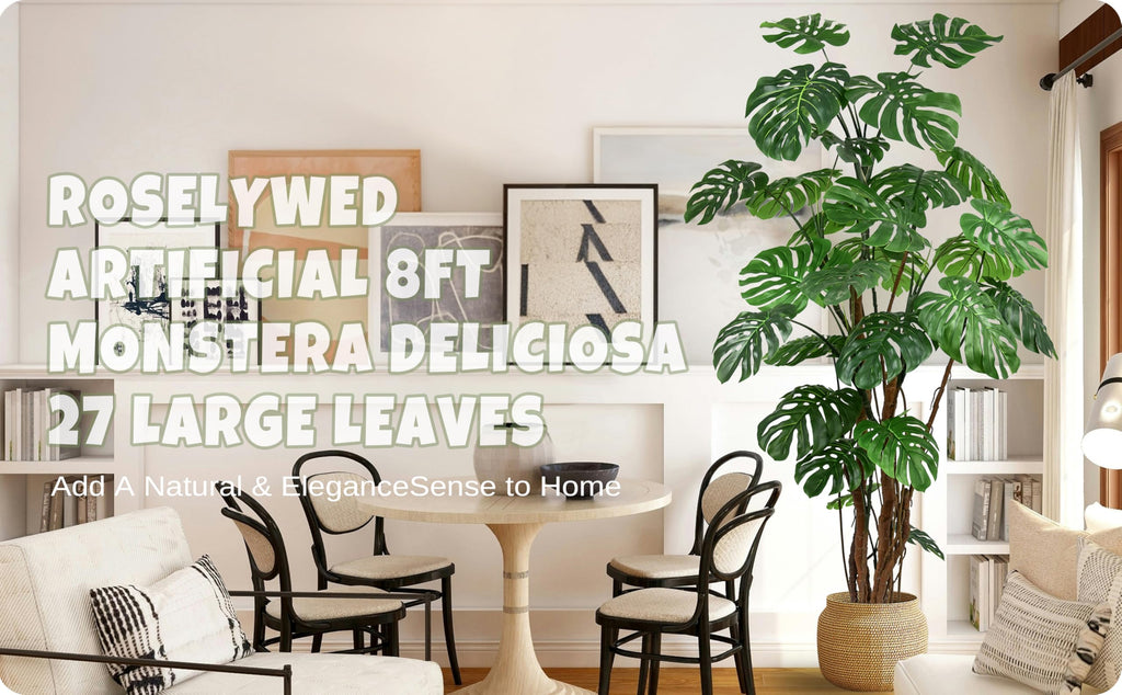 Artificial Monstera Deliciosa Tree 8FT with 27 Split Leaves