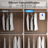 Rechargeable Small Dehumidifier for Bathroom, Detachable Hanging Dehumidifier for Bedroom, Gun Safe, Closet