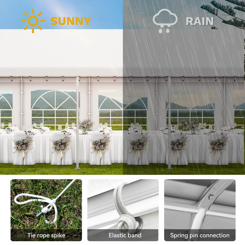 16x32FT Party Tent Heavy Duty PVC Wedding Event Shelters