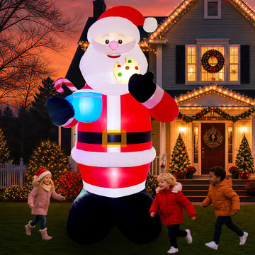 Christmas Decoration 12.6 FT Santa Claus Inflatable, Christmas Inflatable