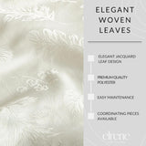 Home Fashions Elegant Woven Leaves Jacquard Damask Wrinkle Resistant Tablecloth, 60" x 120", Oblong,