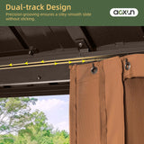 10’x12’ Hardtop Gazebo, Permanent Metal Pavilion with Galvan - Image 5