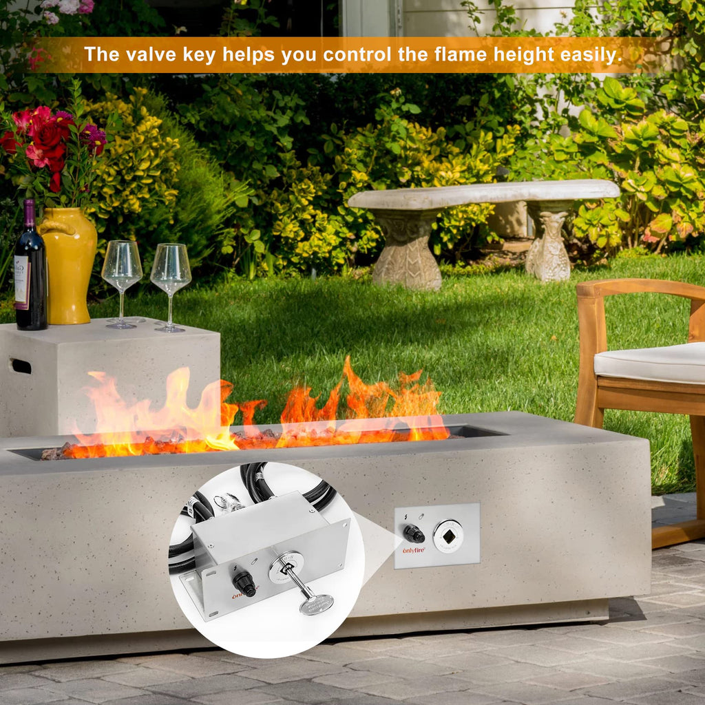 All-in-One Natural Gas Fire Pit Ignition System Kit