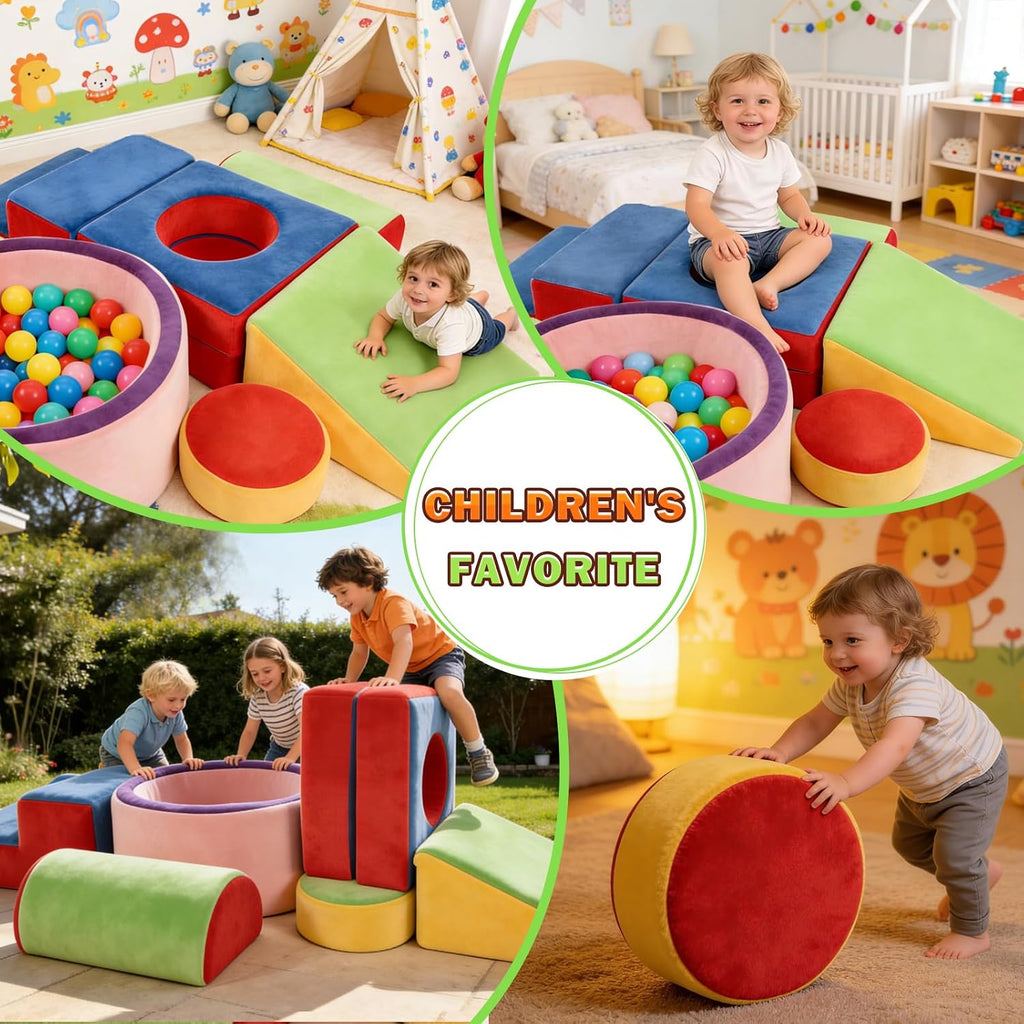 Soft Foam Climbing Blocks for Toddlers, Piece Foam Blocks