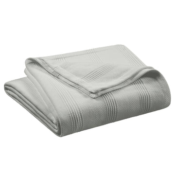 100% Cotton Blanket, Twin, 66x90, Grey