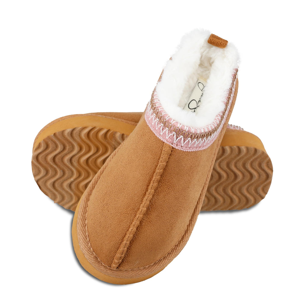 Girl's Microsuede Clog 1" Platform Slipper