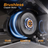 30 Inch Stainless Steel Wall Mount Range Hood 3 Speed LED Lights Convertible Ducted/Ductless