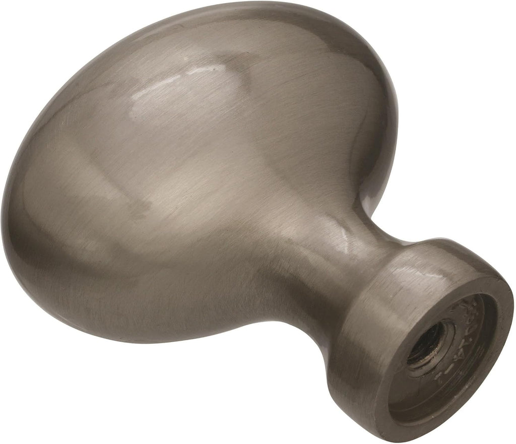 | Cabinet Knob | Satin Nickel | 1-3/8 inch (35 mm) Length | Vaile | 10 Pack | Drawer Knob | Cabinet Hardware