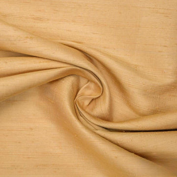 Mart Direct Light Gold 100% Pure Silk Dupioni Fabric By The Yard, 1 Yard 41 inches Width Pure Raw Silk Solid Color