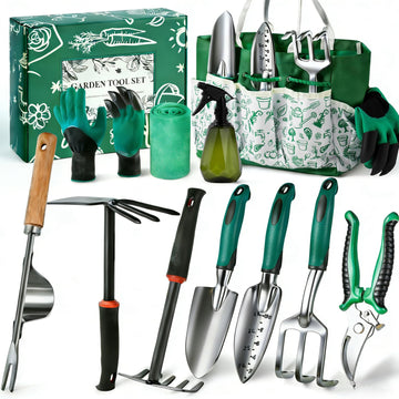 Gardening Tool Set Gifts for Women, Heavy Duty Garden Tools with Handbag