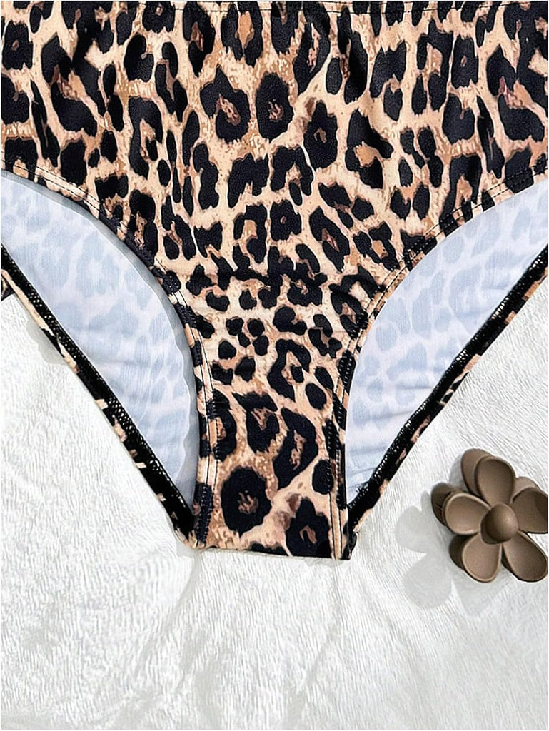 Girl's 3 Piece Swimsuits Cute Halter Triangle Bikini Bathing Suit