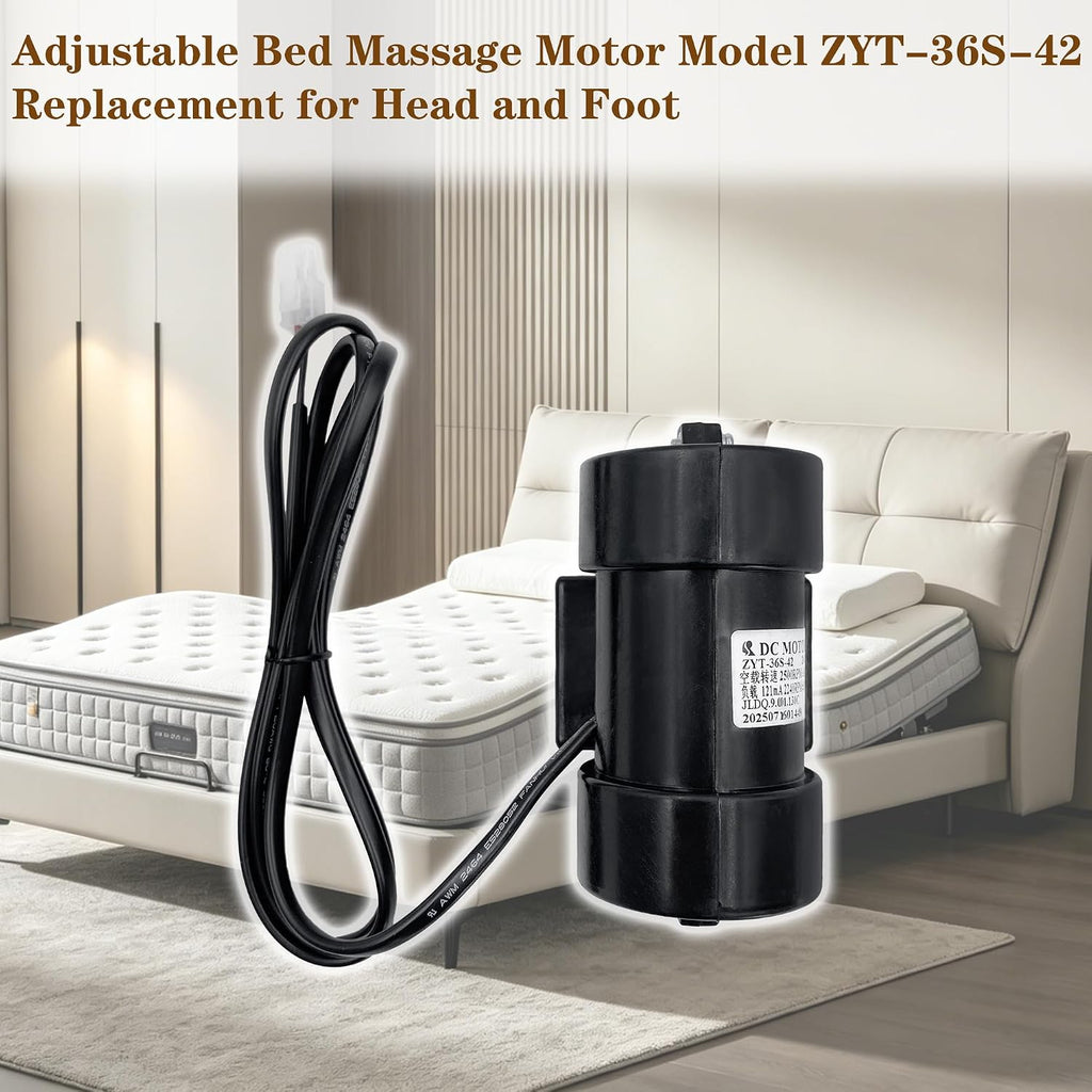 Adjustable Bed Massage Motor ZYT-36S-42 Replacement for Head and Foot