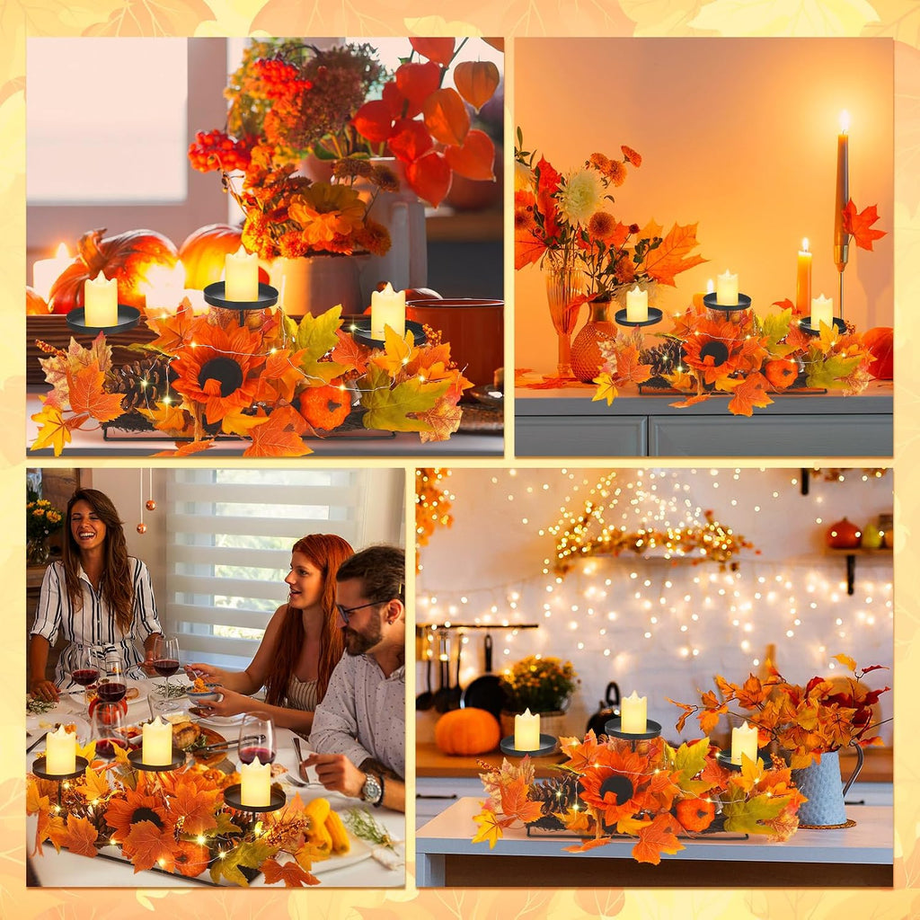Fall Centerpiece for Table Thanksgiving Decoration Dining Decor