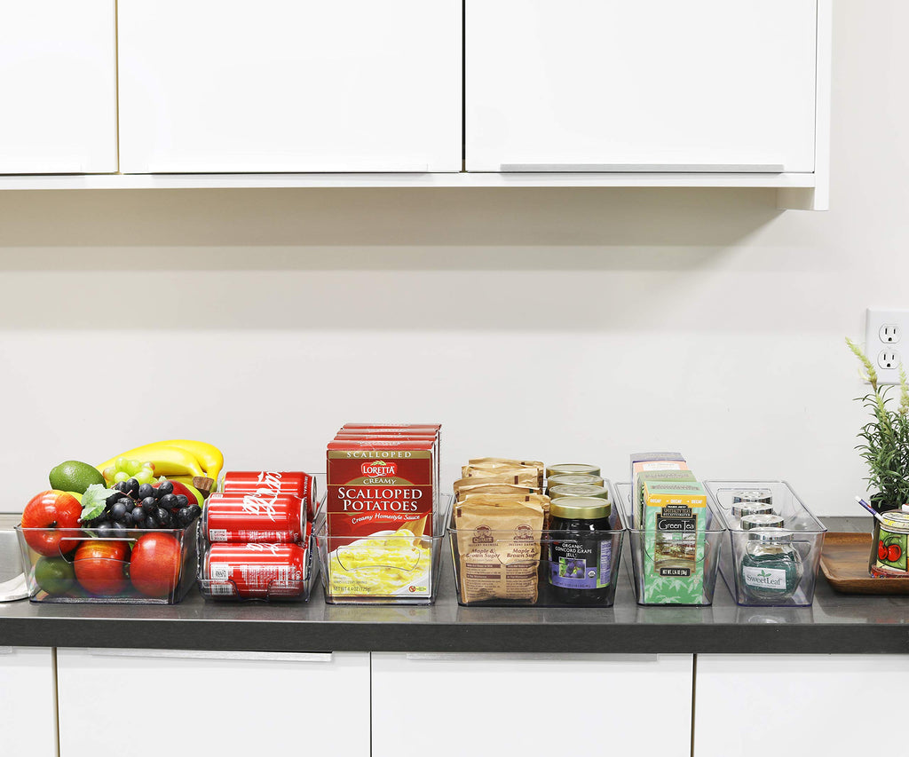 Refrigerator Storage Organizer Bins, Assorted Set of 6