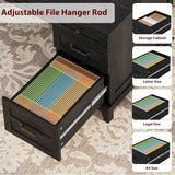 Farmhouse Executive Desk with Drawers, 53.54 in Home Office Desk with Charging Station