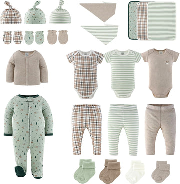 23pc Newborn Baby Boy Clothes, 0-3 Months Baby Outfits