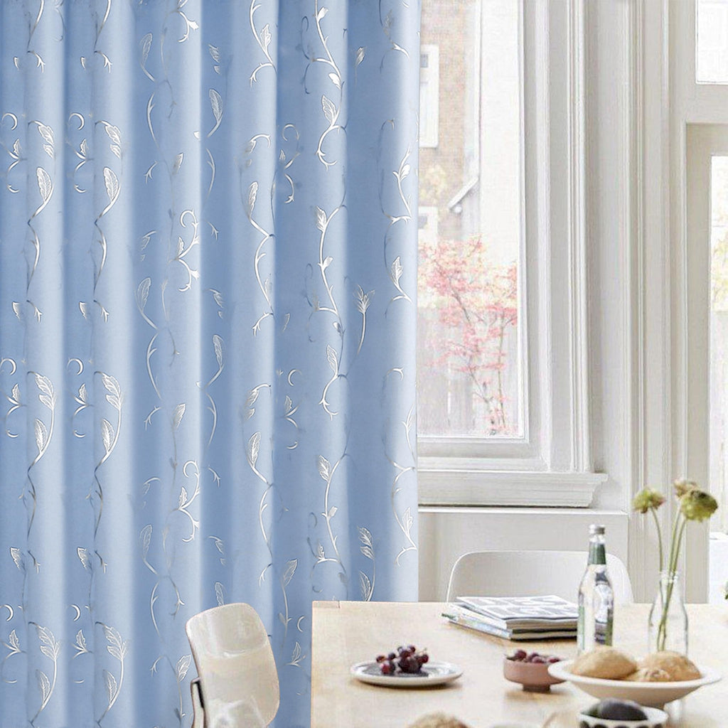 Room Divider Curtains Extra Wide Blackout Curtains, Vine Patterned Sliding Door Patio Curtains Wall Divider for Room