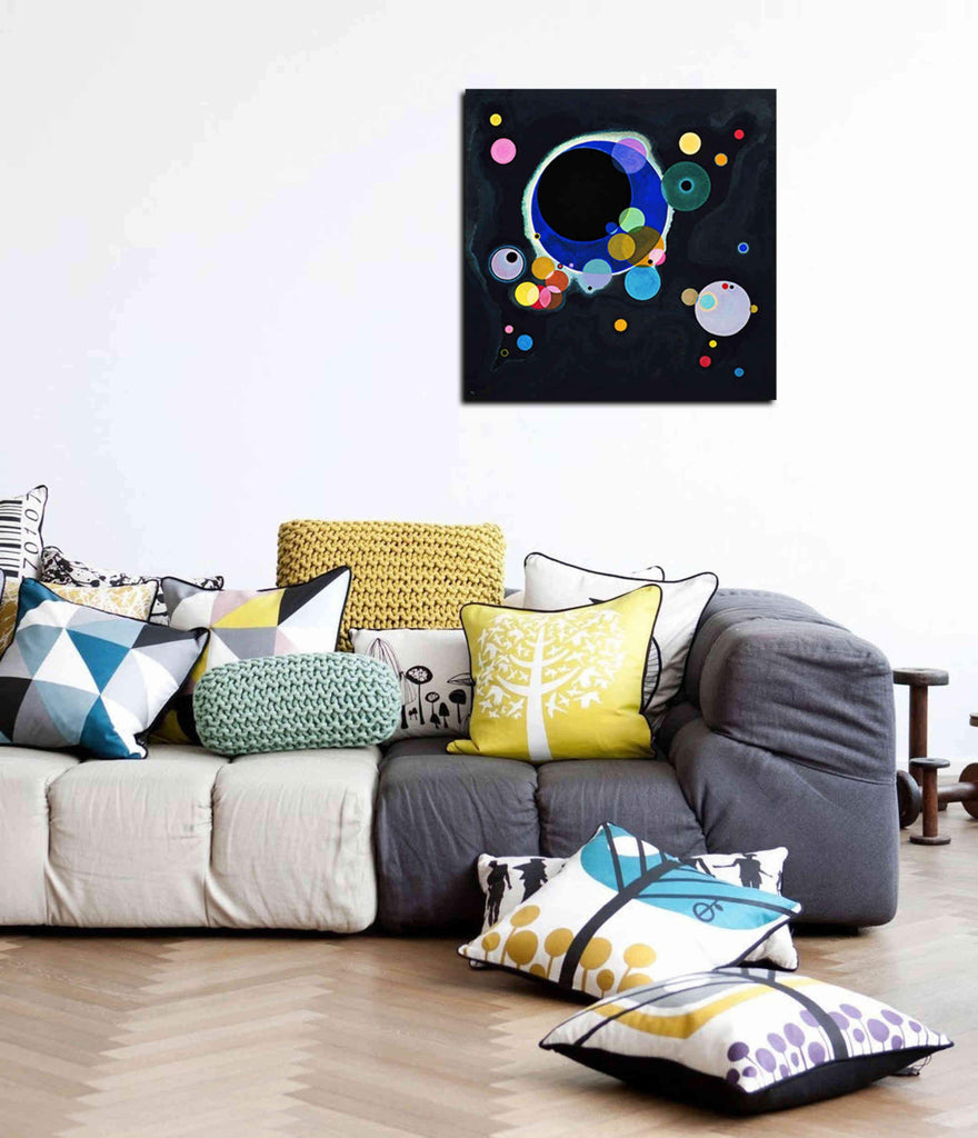 Several Circles' by Wassily Kandinsky Canvas Wall Art, 18" x 18"
