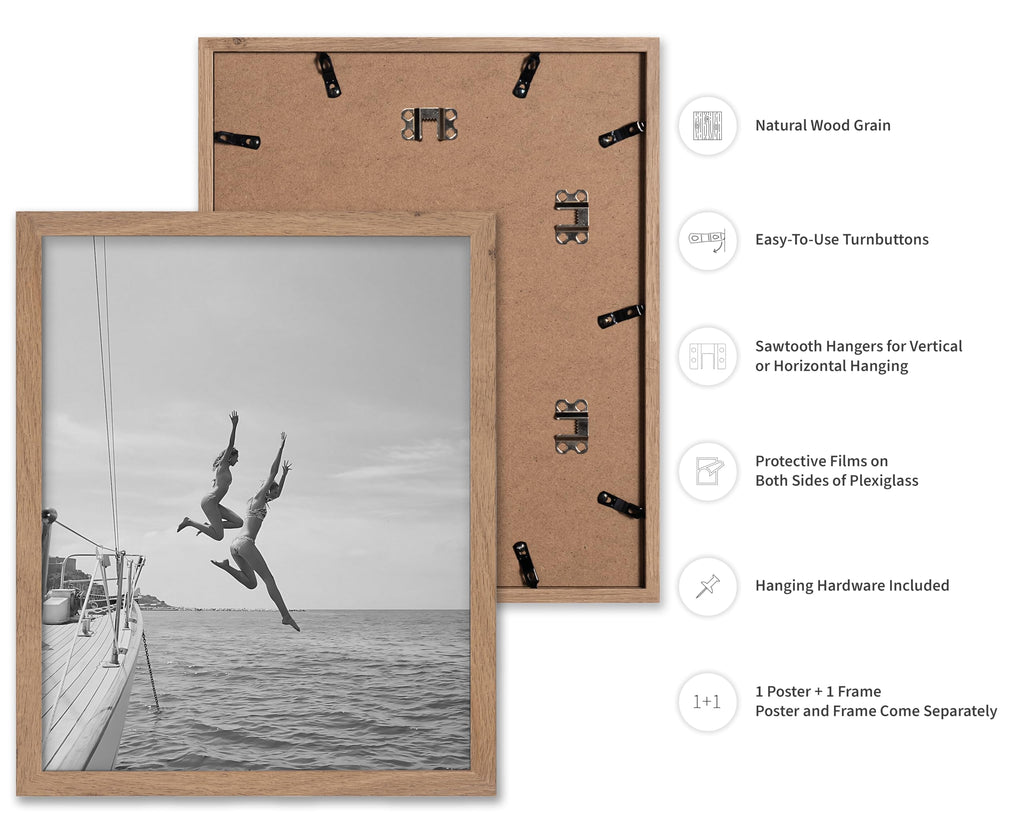 Jumping Off a Boat Poster - Sailboat Print - Ocean Art - Swimming Illustration - Black and White Photo - Ocean or