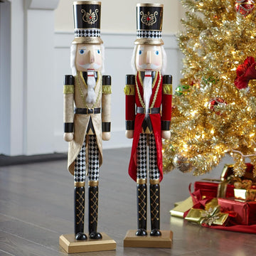 36" H Wooden Nutcracker