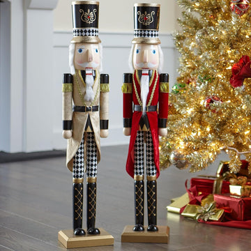 36" H Wooden Nutcracker