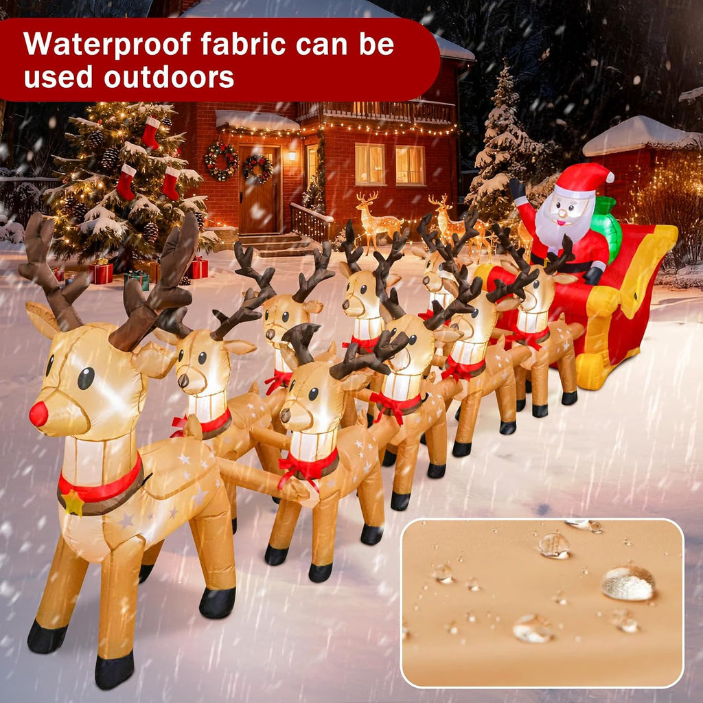 14 FT Christmas Inflatables Outdoor Decorations Giant Xmas Blow ups