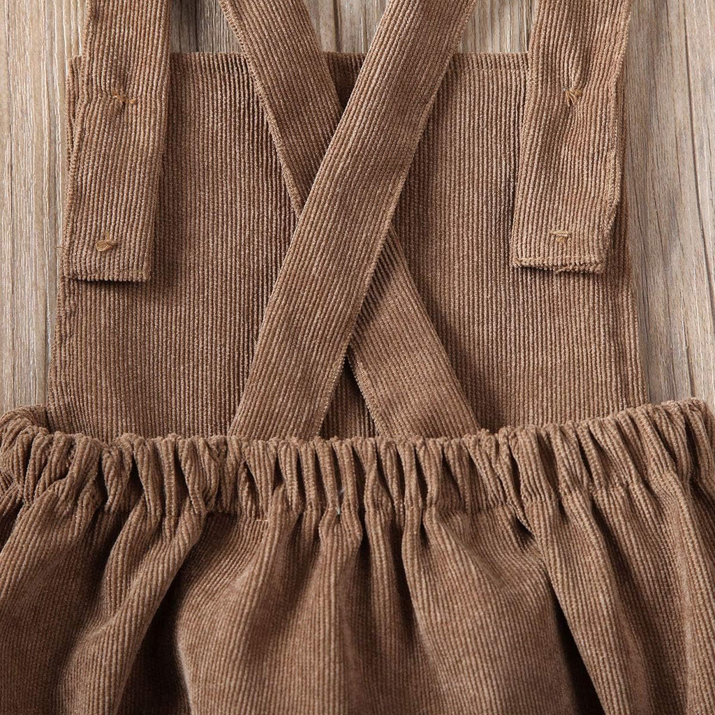 Baby Boy Girl Sleeveless Bubble Romper Corduroy Overall