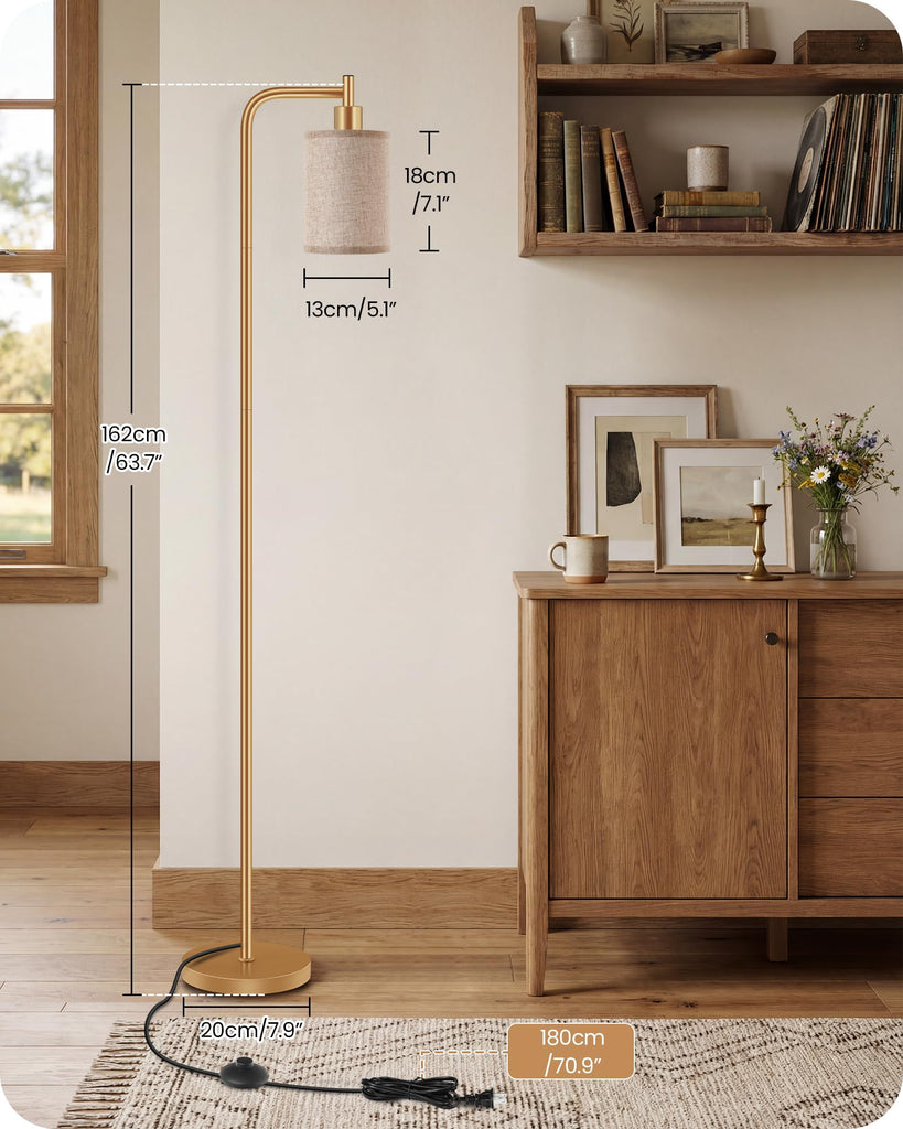 Dimmable Floor Lamp with Remote & 10W Bulb