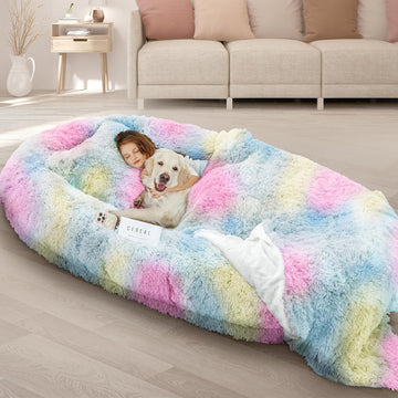 Human Dog Bed, Size Fits Adult and Pet Washable Giant People Bed 10 CM Thick Memory Foam Large