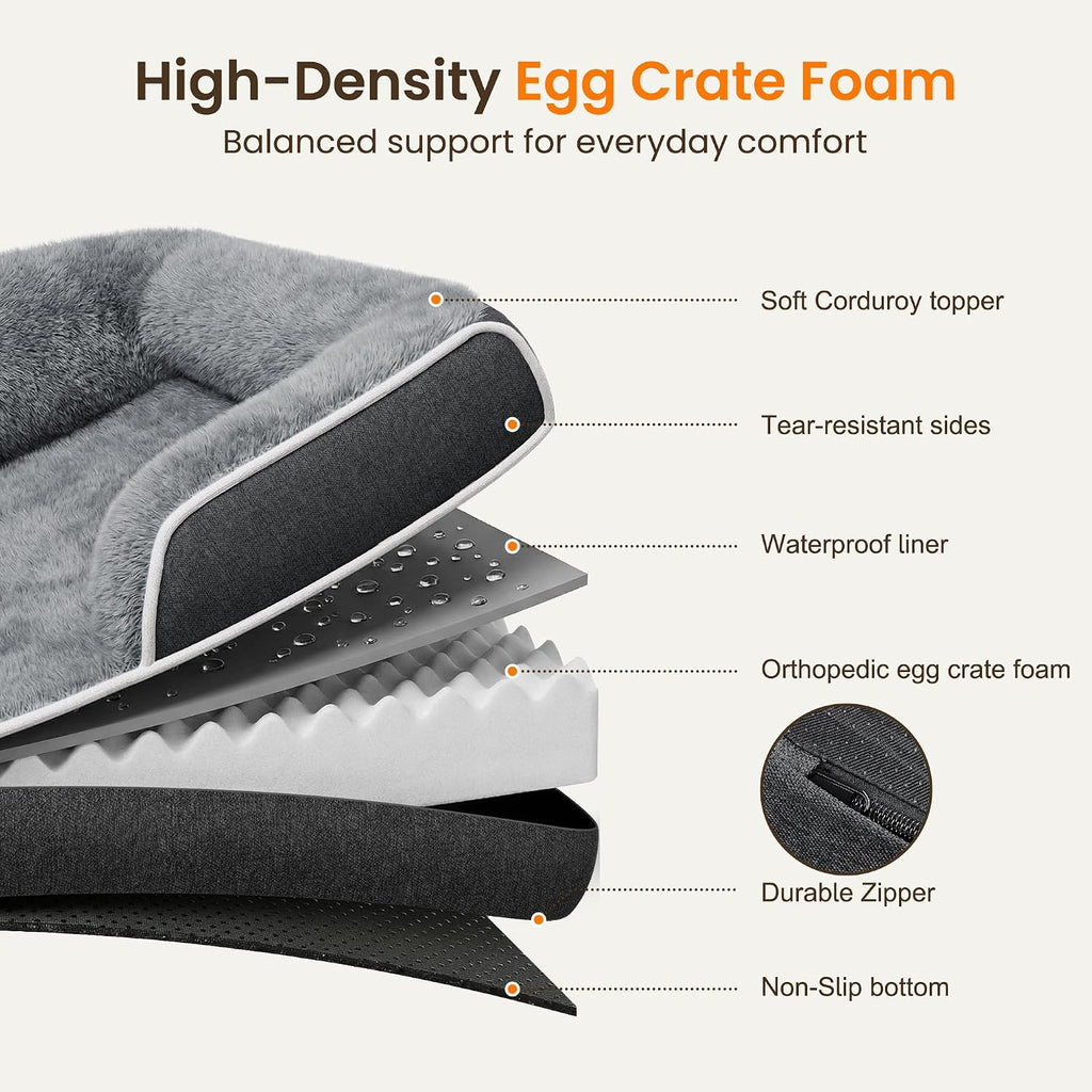 Orthopedic Dog Bed for Extra Large Dogs, XL Dog Couch Bed