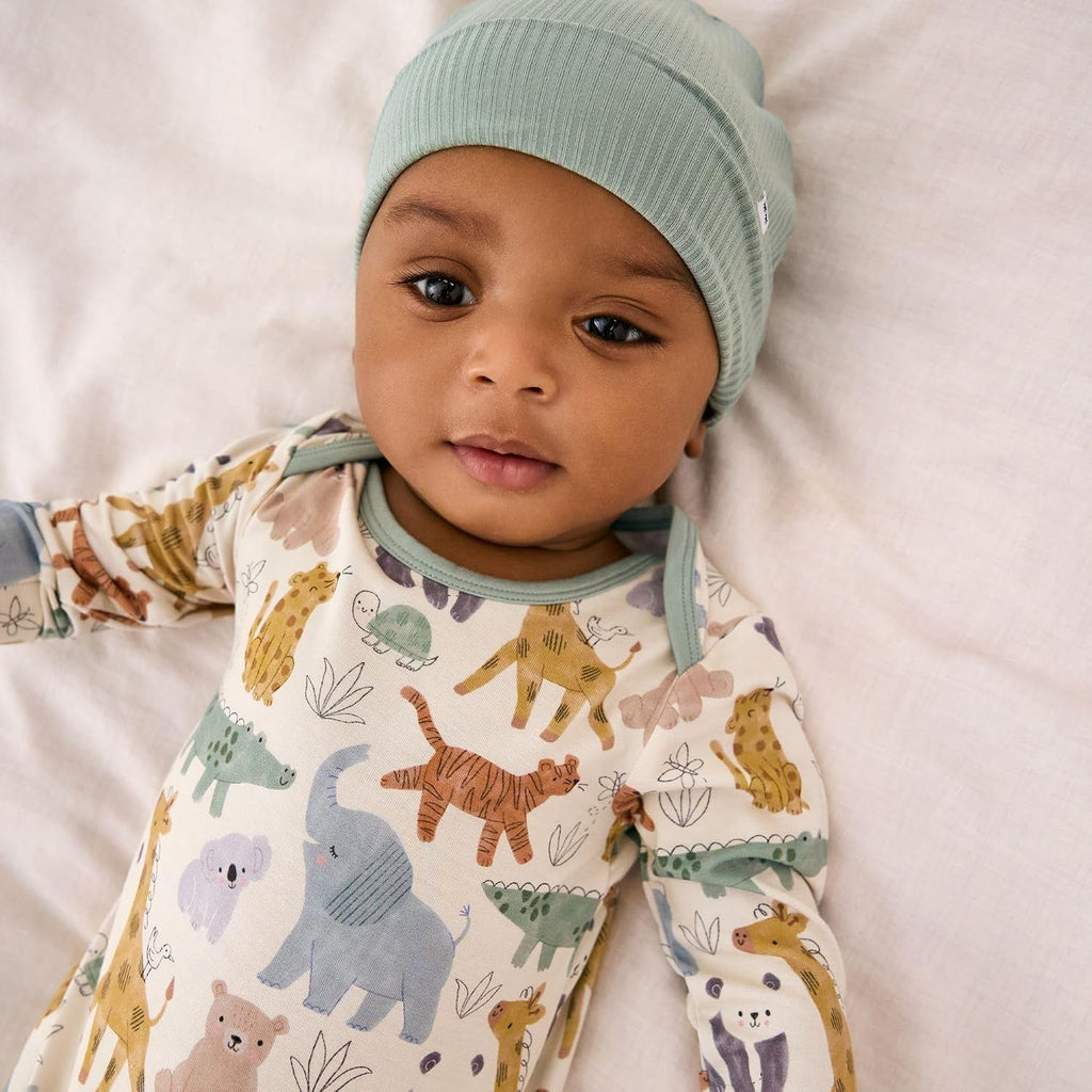 Newborn Infant Gown, Soft Viscose from Bamboo Baby Gown for Newborn Girls & Boys Baby Clothes, Infant Sleeper