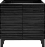Cascade 30" Freestanding Bathroom Vanity Cabinet Without Top in Black Oak