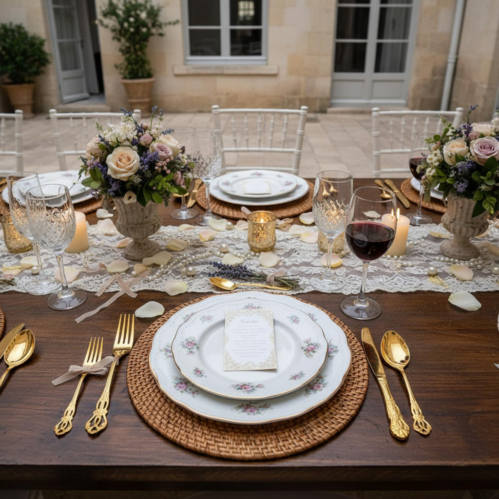36 Pcs Royal Gold Silverware Set Stainless Retro Baroque Cutlery
