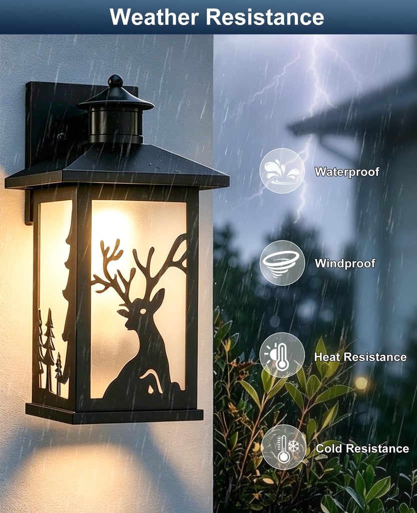 Rustic Porch Light, Motion Sensor Outdoor Lights, Garage