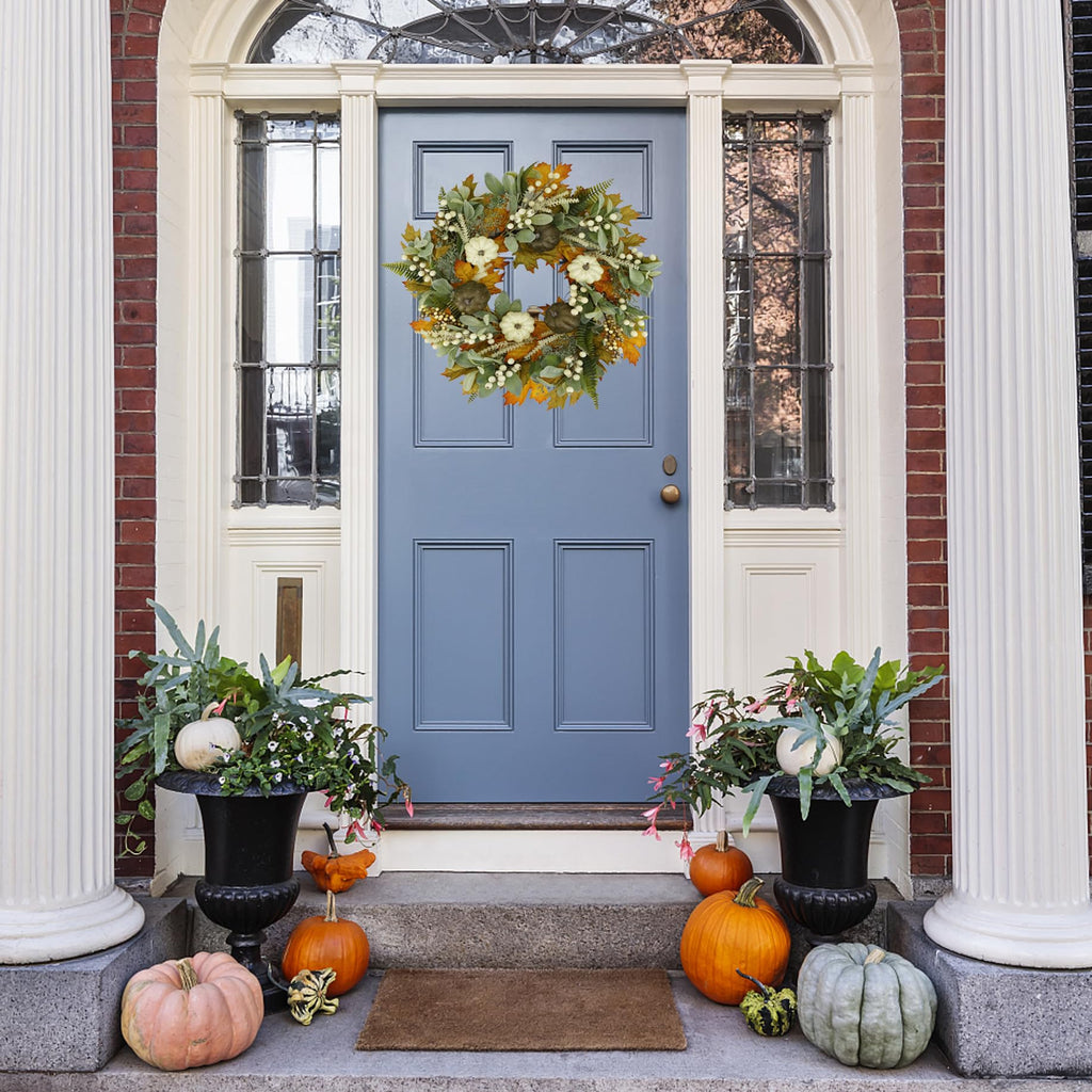 22'' Fall Wreaths for Front Door Autumn Wreath Decor
