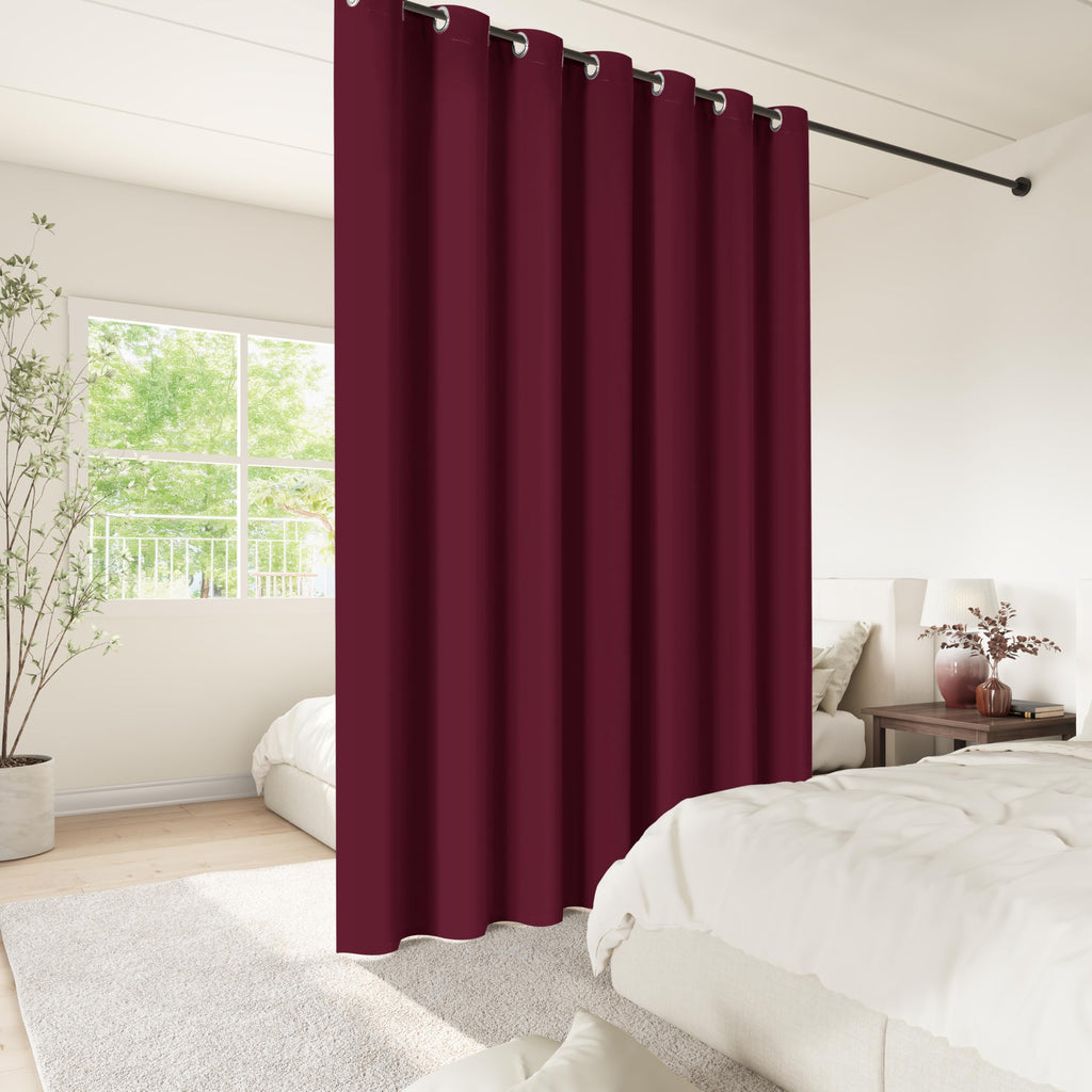 Room Divider Curtains 108 Inch Long Sliding Door Curtain 1 Panel