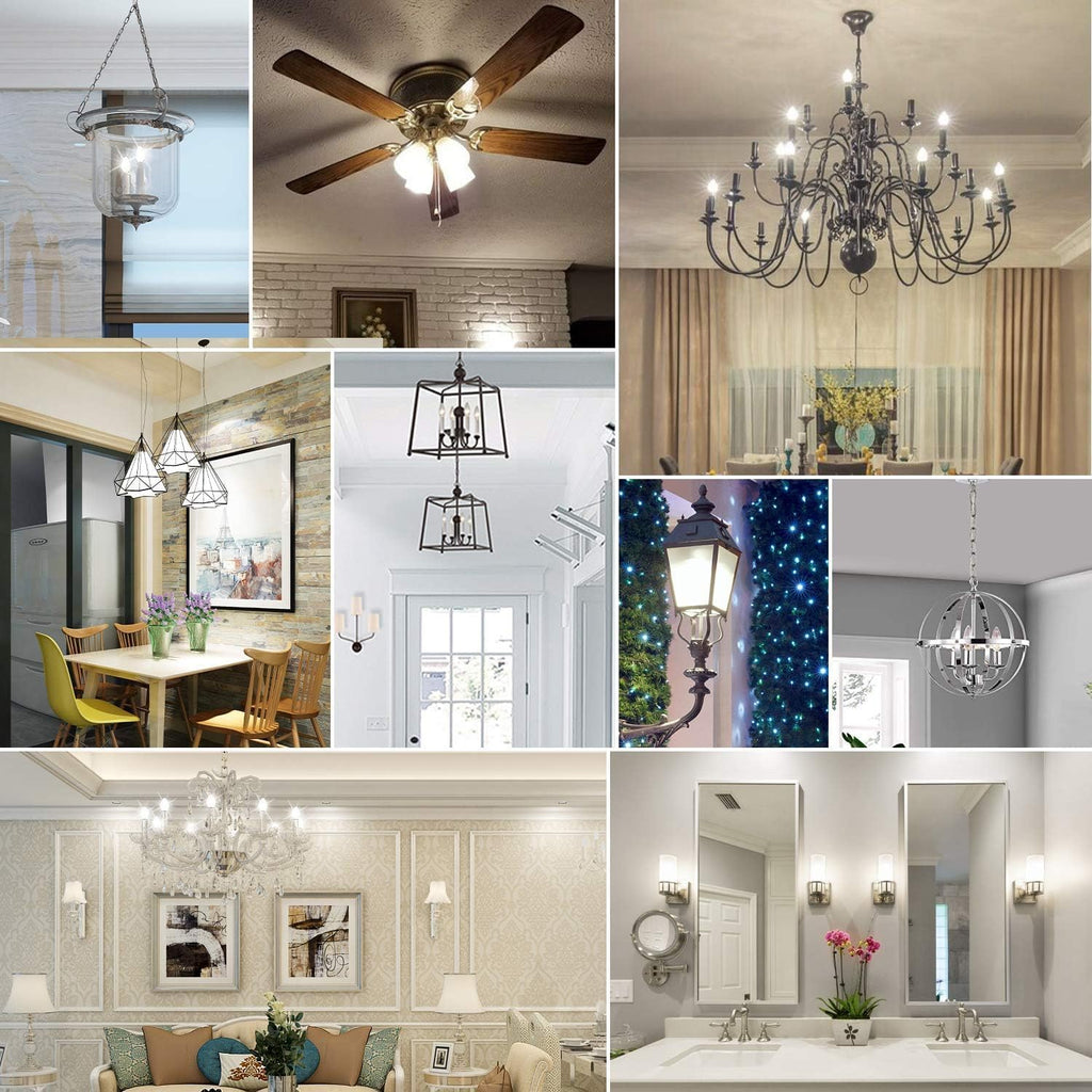 Dimmable E12 LED Candelabra Bulbs 40Watt Equivalent, 5000K Daylight White, 450Lumens, 4W B11 Vintage