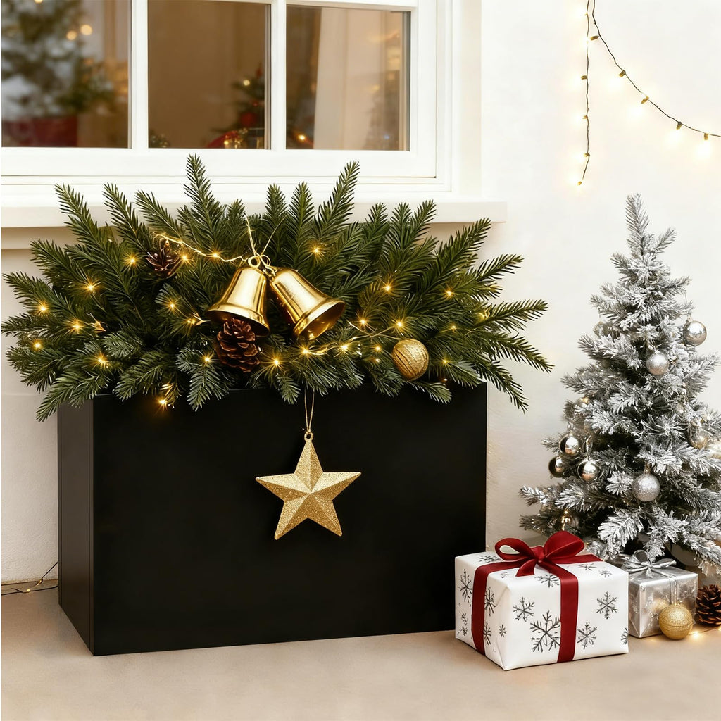Metal Outdoor Planter 36" L x 15" W x 24" H for Metal Rectangular Planter