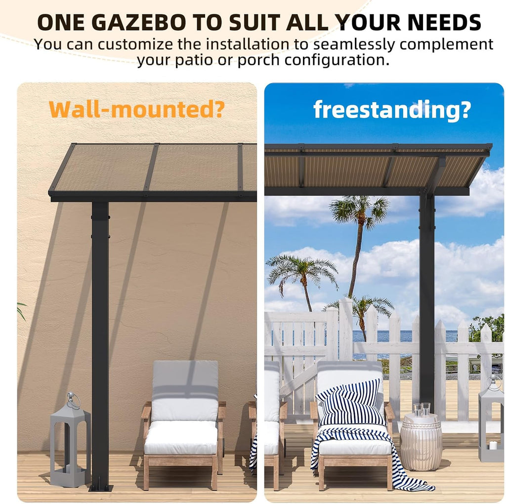 8' x 5' Grill Gazebo Outdoor Pergola for Patio, Freestanding - Image 4