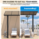 8' x 5' Grill Gazebo Outdoor Pergola for Patio, Freestanding - Image 4