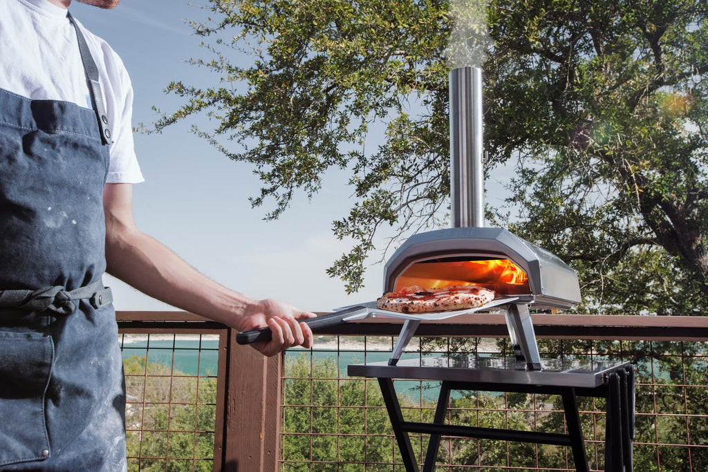 Portable Folding Table, Silver, Stainless Steel Work Surface, Outdoor Kitchen Table, Pizza Oven Stand, 22.64'' x
